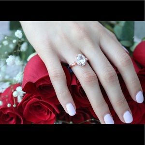 Oval Shaped Promise Ring